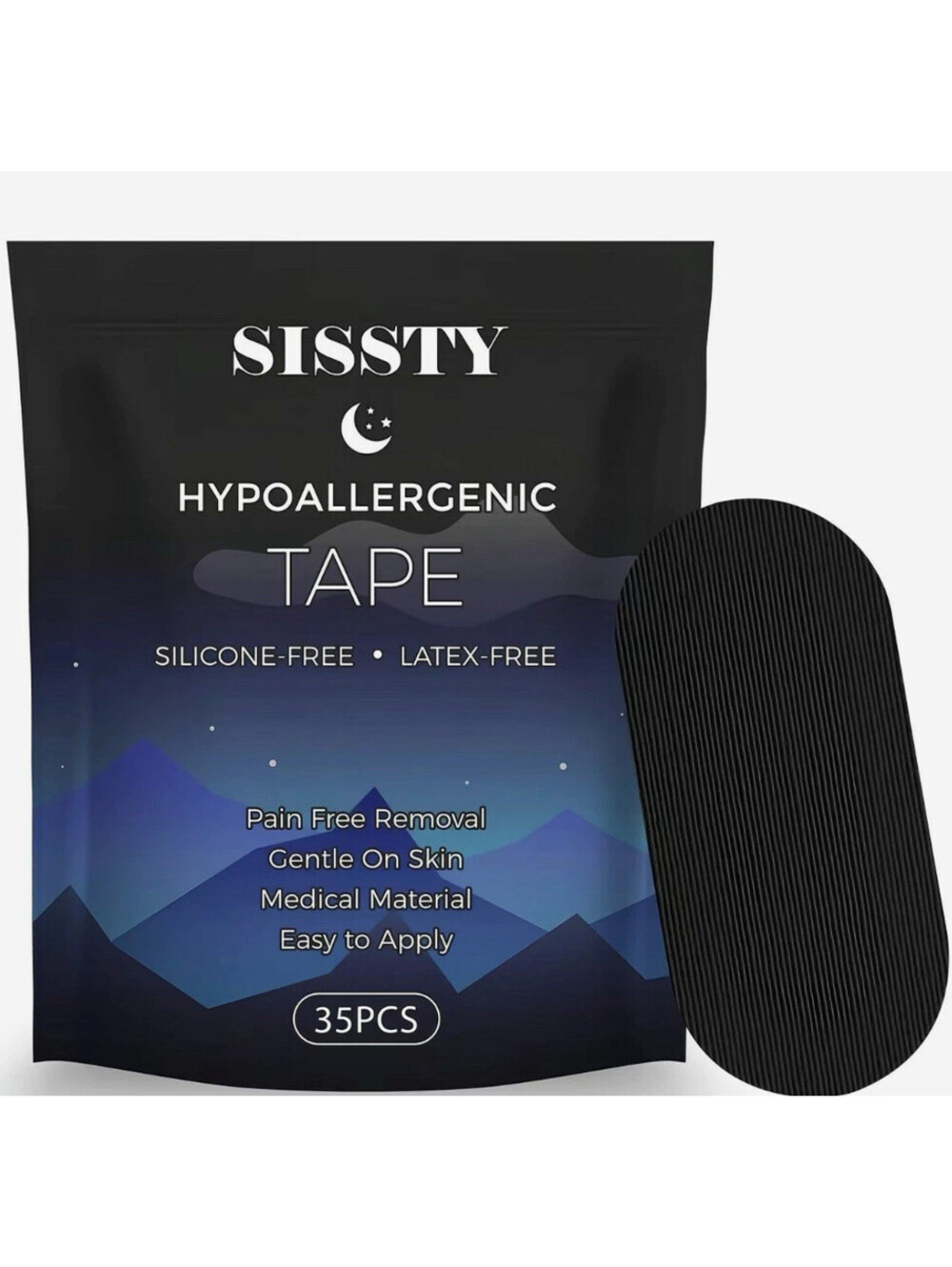 SISSTY Hypoallergenic Tape Silicone-Free Latex-Free 35PCS